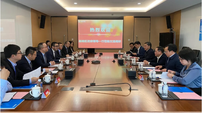 高明区区委书记杨永泰一行到必一运动Bsports环境调研